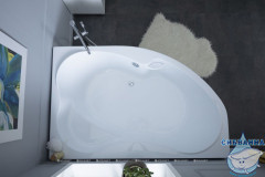 Акриловая ванна Aquanet Capri 170x110 R с каркасом