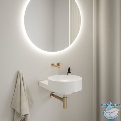 Встраиваемый смеситель для раковины Ravak Eleganta X070366 (розовое золото)