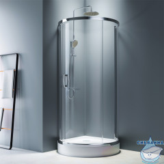 Душевое ограждение AM.PM Like Round 95х95 W83G-333-095CT профиль хром, стекло прозрачное (без поддона)