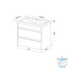 Тумба под раковину Iddis Zodiac X 70 см ZDX70W0i95