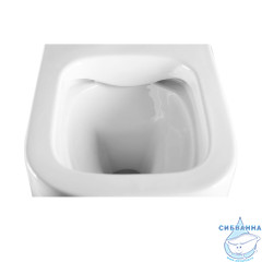 Унитаз подвесной безободковый Charus Pinto Rimless EWC700-126W с сиденьем Soft Close (микролифт)