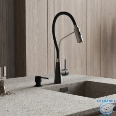 Смеситель для кухни Wasserkraft A8417 (черный/хром)