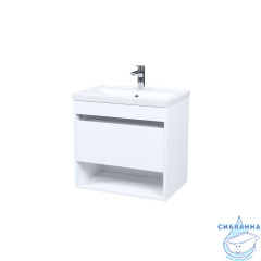 Тумба с умывальником, подвесная, с нишей, 60 см, белый, Zodiac X, IDDIS, ZDX60WNi95K подходит умыв. 4076000i28