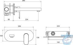 Смеситель для раковины Ravak Chrome CR 019.00, X070093