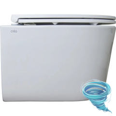 Инсталляция для унитаза Charus CC.300.80.01 с кнопкой смыва Charus Robusto FP.330.BG.05 брашированное золото,  с унитазом LYon 2.0 (с сиденьем Soft Close (микролифт)