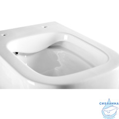 Унитаз подвесной безободковый Charus Pinto Rimless EWC700-126W с сиденьем Soft Close (микролифт)