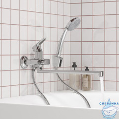 Смеситель для ванны с длинным изливом с керамическим дивертором Zodiac, IDDIS, ZODSBL2i10