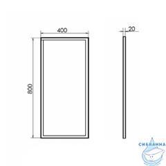 Зеркало Comforty Лозанна 40 00-00013799