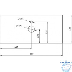 Столешница Aquanet Nova Lite 100 TF01 257605 серый