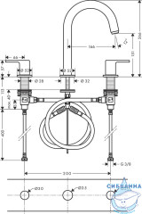 Смеситель для раковины Hansgrohe Vernis Shape 71563670 (с донным клапаном) (черный матовый) 
