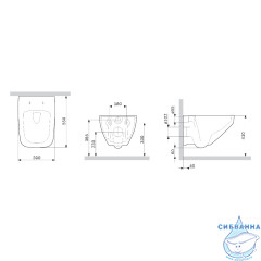 Унитаз подвесной безободковый AM.PM Inspire C50A1700MBSC с сиденьем Soft Close (микролифт)