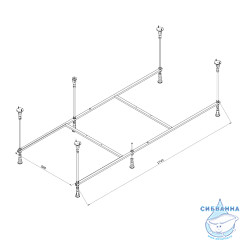 Каркас для ванны AM.PM Func 180x80