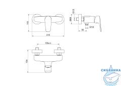 Смеситель для душа Aquatek Бетта AQ1160BGM (оружейная сталь)