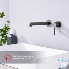 Смеситель для раковины встраиваемый Raglo R20.11.09 (графит)