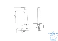 Смеситель для раковины Aquatek Бетта AQ1104BGM (оружейная сталь)