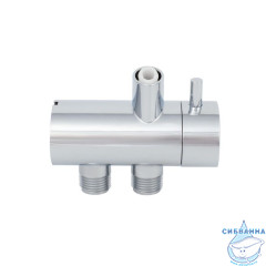 Дивертор для душевого гарнитура, поворотный, хром, IDDIS, 989S00C1DA