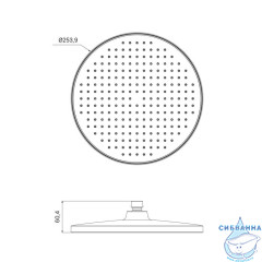 Верхний душ Iddis Esper 25 см ESP25CRi64 (хром)