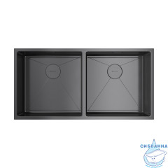 Кухонная мойка Omoikiri Taki 86-2-GM 4993793 вороненая сталь
