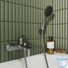 Смеситель для ванны, графит, Rora, Milardo, RORGM00M02