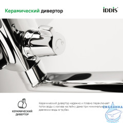 Смеситель для ванны Iddis Bild BILSB00i10WA (хром)