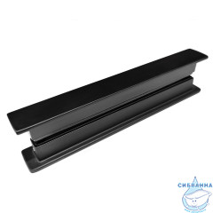 Душевое ограждение ABBER Sonnenstrand 90x100 профиль черный, стекло прозрачное AG07090B-S100B (без поддона)