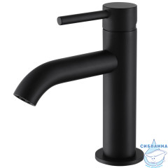 Смеситель для раковины ABBER Wasser Kreis AF8110B (без донного клапана) (черный матовый)