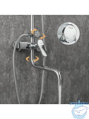 Душевая система Frap F2427 200 1 режим (хром)