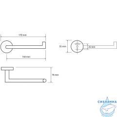Держатель для туалетной бумаги Bemeta Brilo 161212030