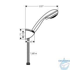 Ручной душ Hansgrohe Crometta 85 27559000