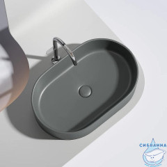  Раковина на столешницу 61 см Ceramicanova Element CN6048MDH (антрацит)