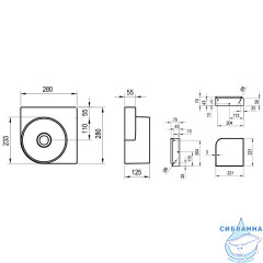 Мини раковина 23 см  Ravak Yard XJX01028000