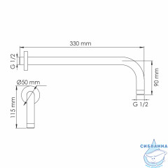 Душевая система Wasserkraft 300 1 режим A8851.310.311.338.330.290.292.291 (розовое золото)