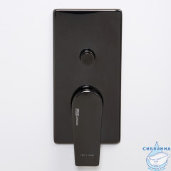 Встраиваемый смеситель для ванны Wasserkraft Glan 6661 (черный матовый)