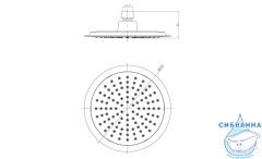  Верхний душ Lemark LM8033C 20 см