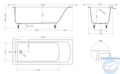 Ванна из искусственного камня Salini Cascata 170x70 (материал Solix, белый матовый)