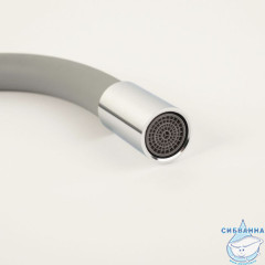 Излив для кухни, силикон, 500 мм, гибкий, серый, IDDIS, 995FB50G5SM