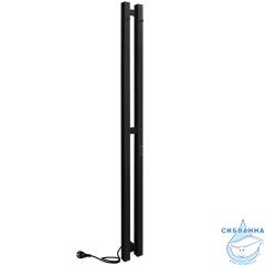 Полотенцесушитель электрический Indigo Style PRO (с таймером) 10х120 черный муар  (с возможностью скрытого подключения, подключение R/L)