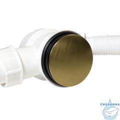 Слив-перелив для ванн Calypso CS0837BGA  (золото брашированное)