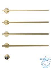 Полотенцесушитель электрический  Wonzon&Woghand Dortmund 58х71 WW-A364-BG (с возможностью скрытого подключения, подключение универсальное) (брашированное золото)