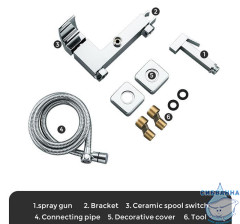 Смеситель Gappo G2007 с гигиеническим душем (хром)