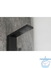 Душевая панель Frap F24005-6 (черный матовый)