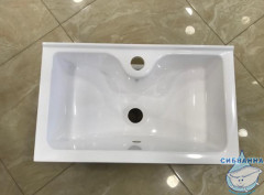 Тумба подвесная 1Marka Tiny S 50П с раковиной Tiny S 50 белый глянец