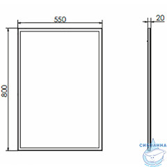 Зеркало Comforty Лозанна 55 00-00009575