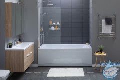 Акриловая ванна Aquanet Bright 145x70 с каркасом