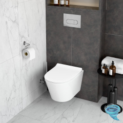 Унитаз подвесной со смывом торнадо VitrA M50 8302B003-6404 с сиденьем Soft Close (микролифт)