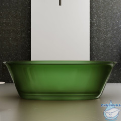 Ванна из полиэфирной смолы ABBER Kristall 170х75 AT9707Emerald зеленая