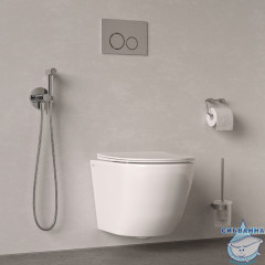 Гигиеническая лейка, хром глянцевый, Оптима Хоум (Optima Home), IDDIS, 0302FSCi20