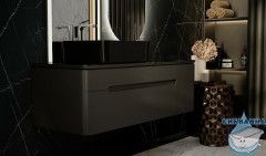 Тумба под раковину Jorno Shine 120 см Shi.01.120-M/P/A антрацит