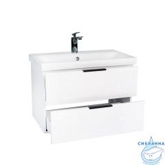 Тумба Viant Берлин 80П с раковиной Moduo 80 белый