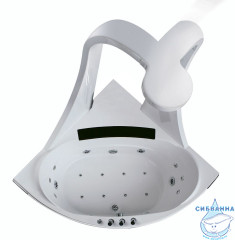 Акриловая ванна Gemy G9069 K 151х151 с гидромассажем